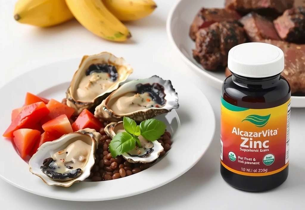 Alimentos ricos en Zinc y suplemento de Alcazarvitacx