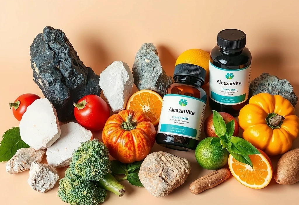 Variedad de minerales esenciales de Alcazarvitacx