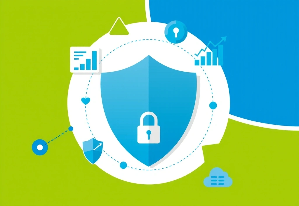 Gráfico de análisis de datos y privacidad